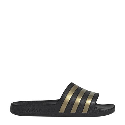 adidas slippers zwart geel